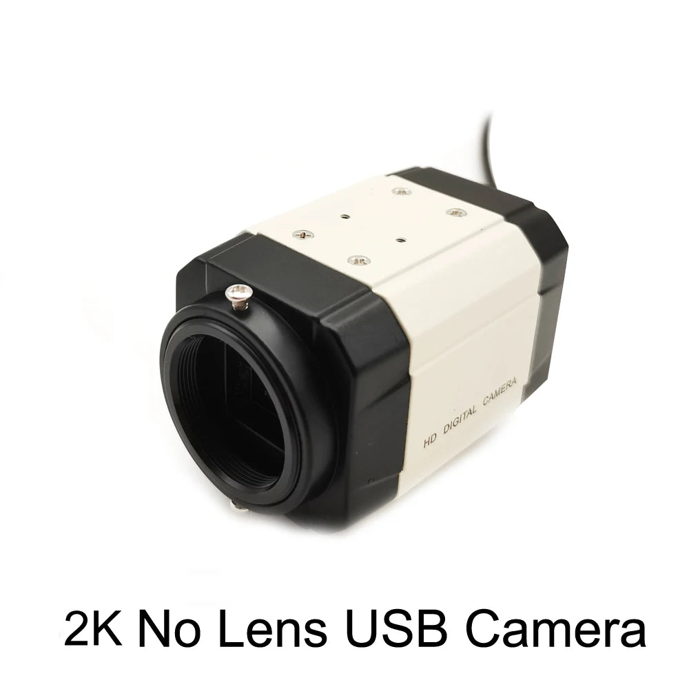 2K Full HD Webcam with Microphone and 3MP Varifocal Lens for YouTube Streaming and Video Calling