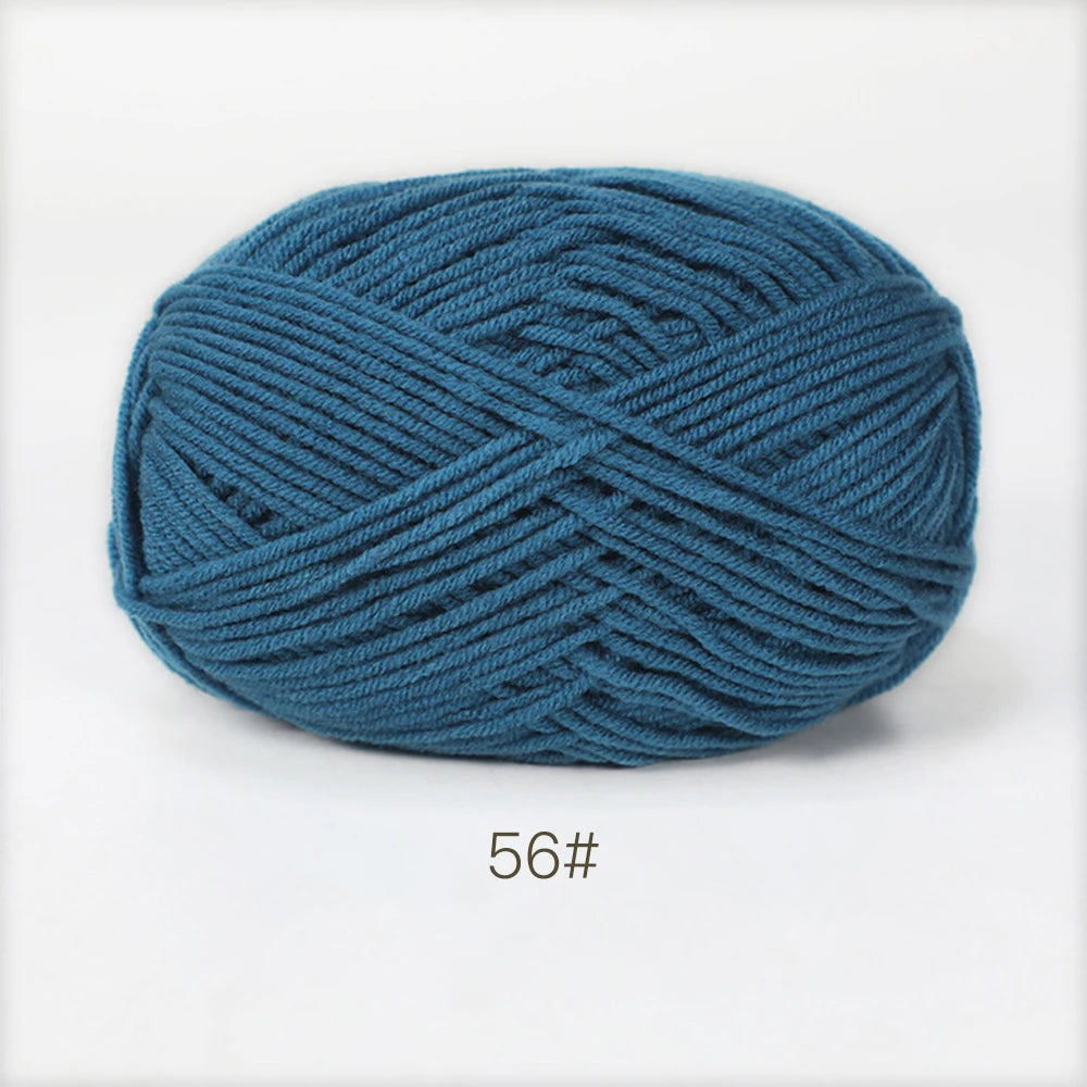 A1-1 50g Set Soft Milk Cotton Yarn for Knitting and Crochet