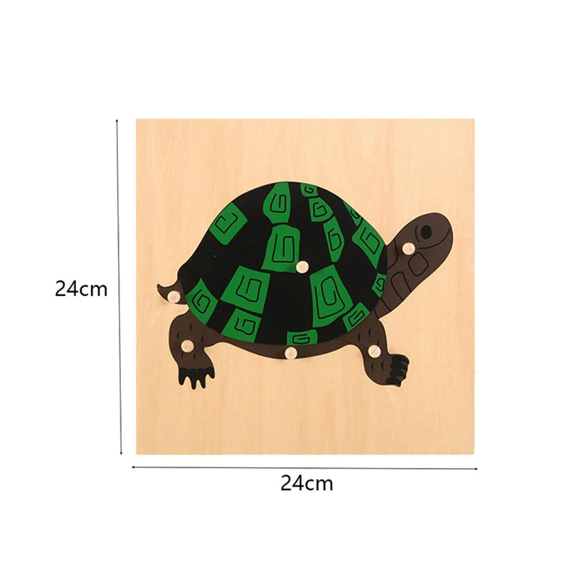 Montessori Wooden Panel Puzzles for Kids Age 3-6 Cognitive Animal and Insect Learning Toys