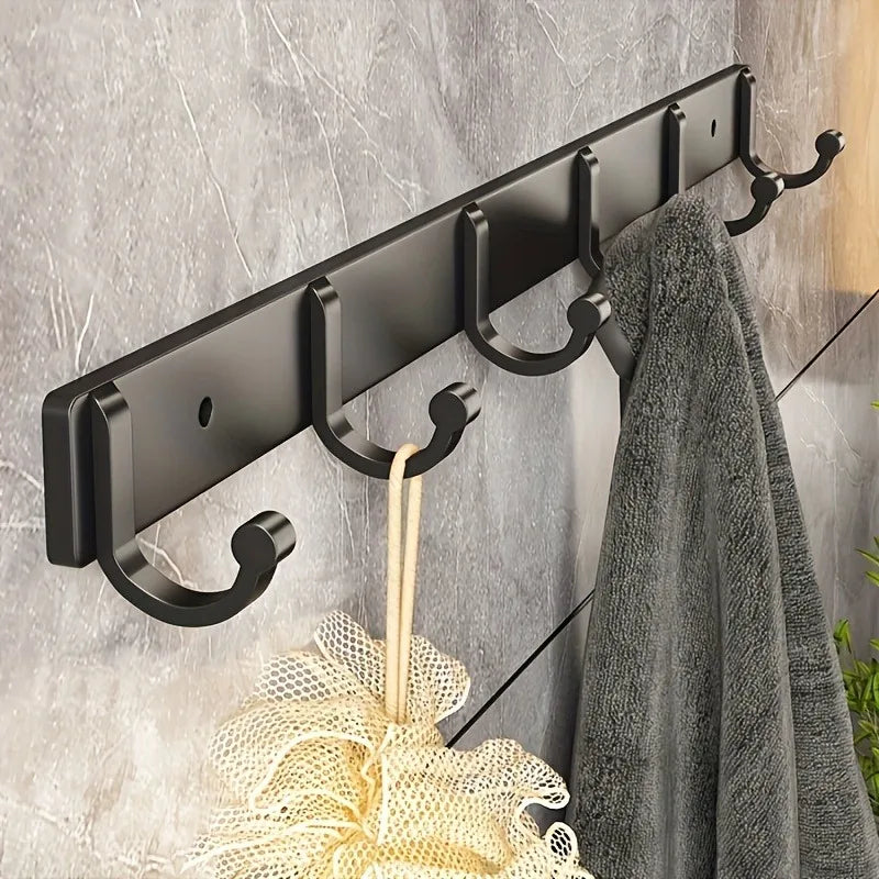 Space Aluminum Clothes Hook, Bathroom, Bathroom, Clothes Hook, Door, Back Hook, Clothes Hanger, Kitchen Hook