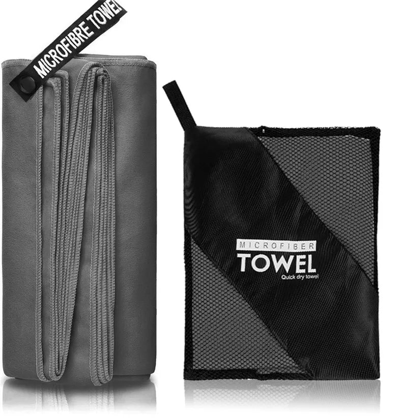 Quick-Dry Sports Towels – 40x80 / 80x160cm Lightweight Microfiber Towels for Gym, Beach, Swimming & Camping