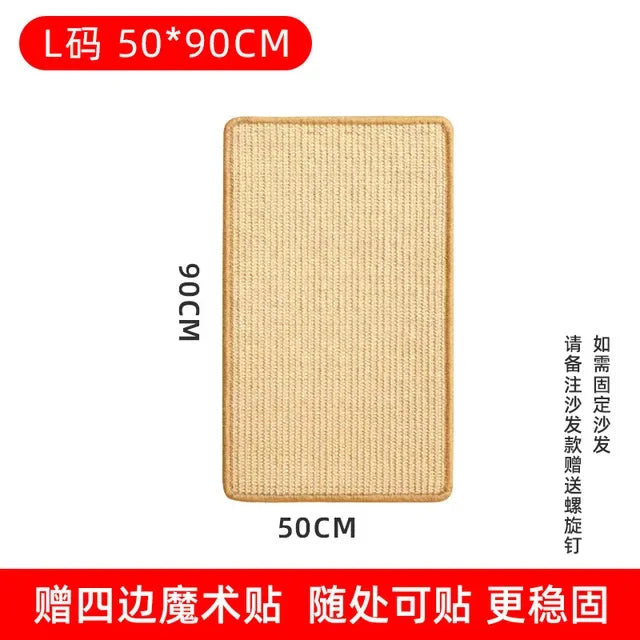 Scratcher Sisal Hemp Board Wall Pad Furniture Protective Scratching Post For Cat Paw Training