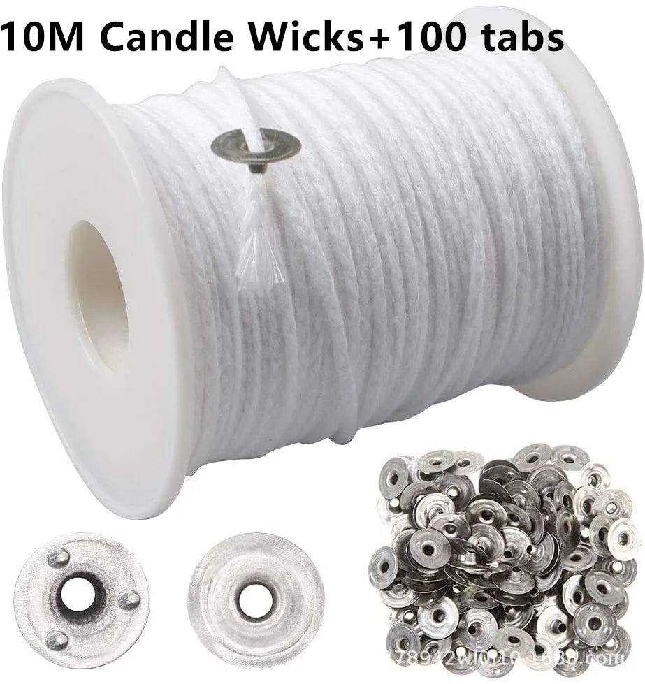 DIY Wax Core 61 M Long Cotton Woven Candle Lamp Wick Kit