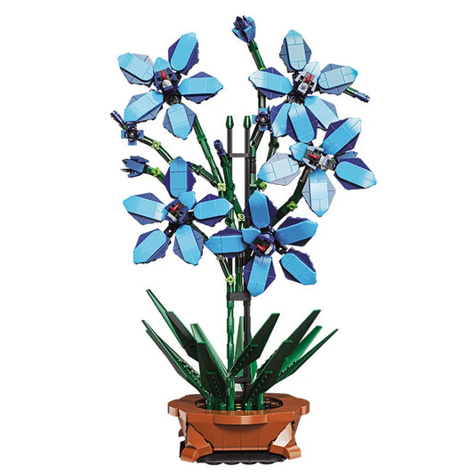 City Creativity Cymbidium Faberi Bonsai Potted Plant Building Block Set for Home Decoration and Kids Toys