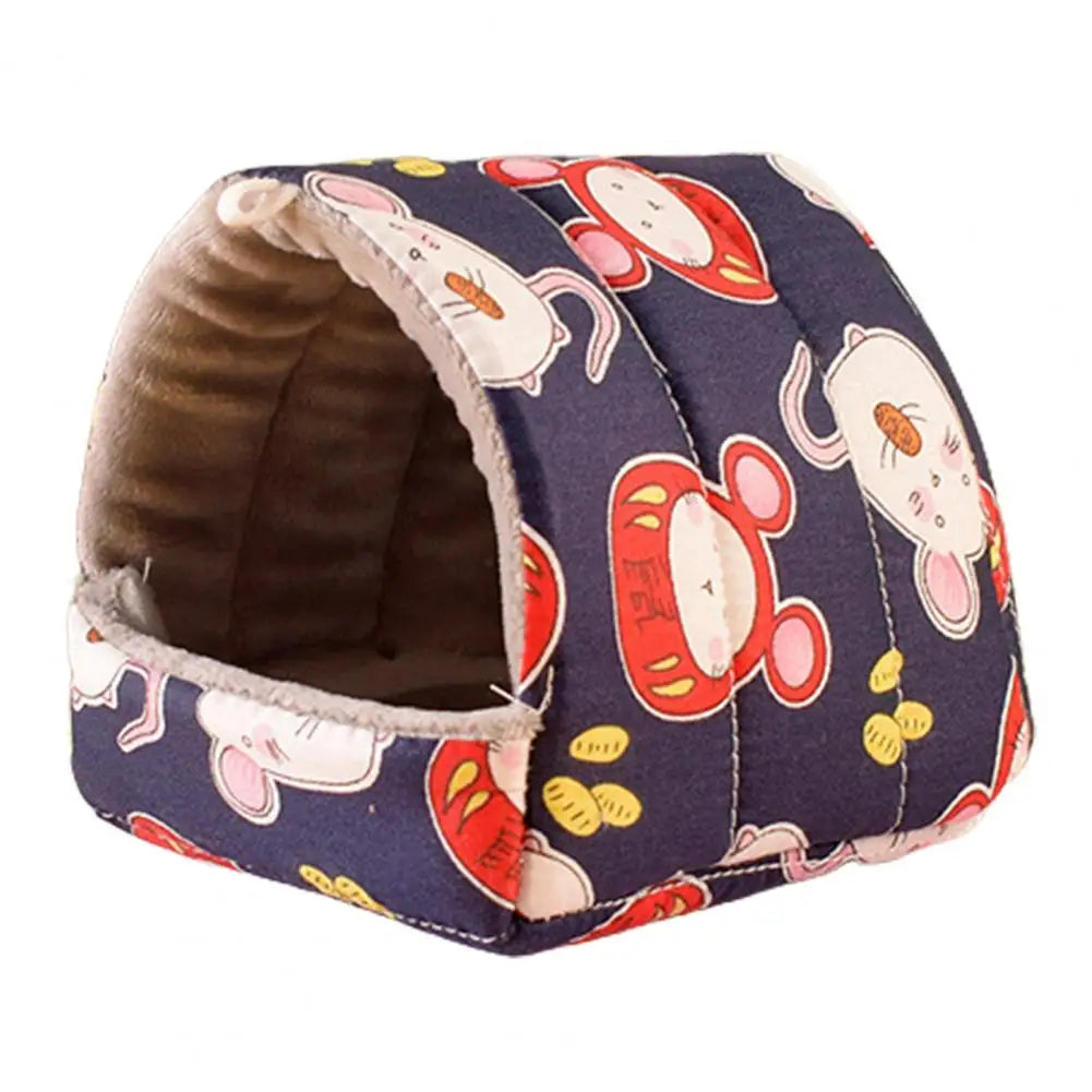 Cute Cage Rabbit Squirrel Winter Warm Mat Guinea Pig Nest Hamster House Small Animal Sleeping Bed Pet Hanging Cagehamaca hamster