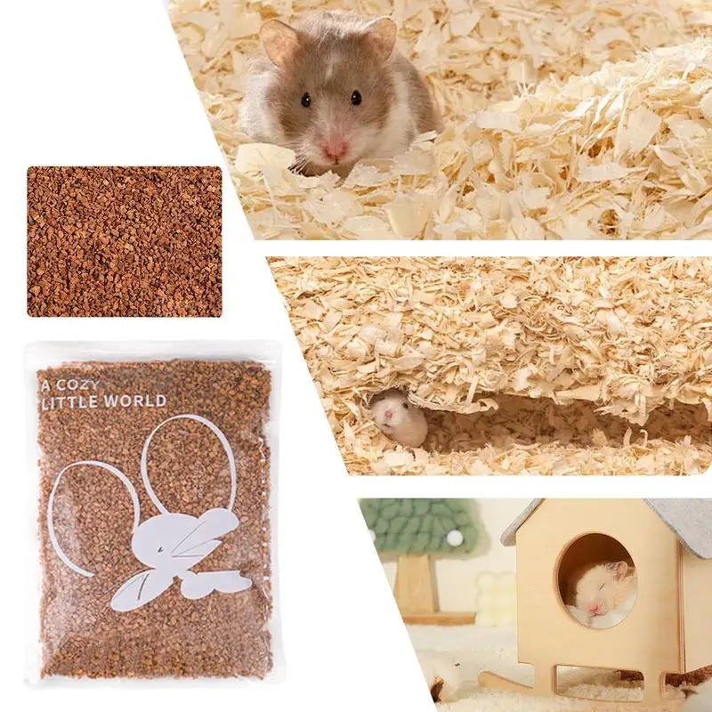 hamster oak pellets Bedding supplies Natural air drying moisture absorption Odor Control for Small Animals Habitat Decoration