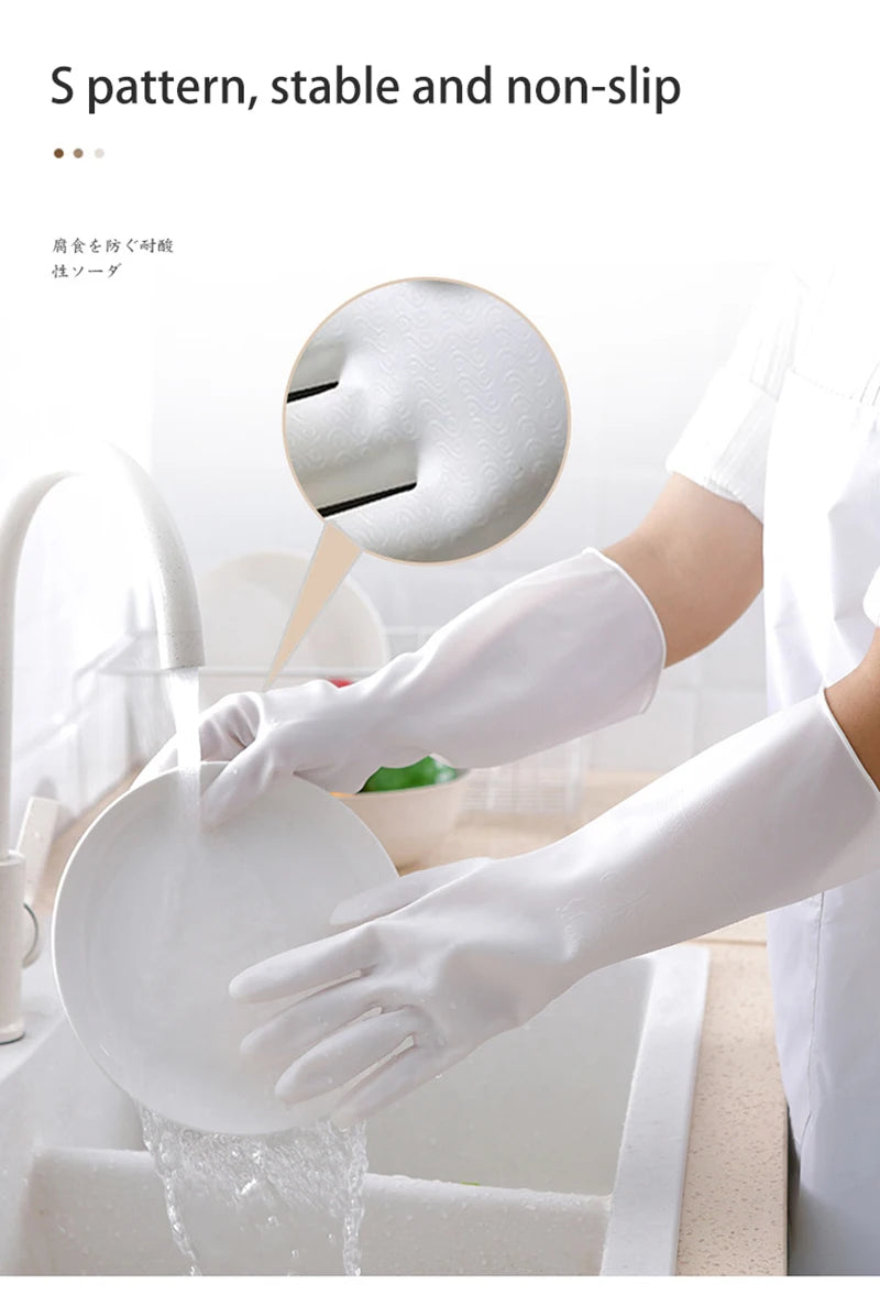 10 Pairs Waterproof PVC Cleaning Gloves for Household Tasks Durable Non-Slip Latex Material for Dishwashing Laundry and General Cleaning