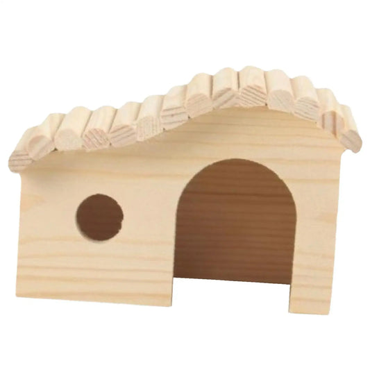 Wooden Hamster House Guinea Pig Cottage Small Pets Sleeping Hut Hamster Habitats Decor for Small Animals Supplies