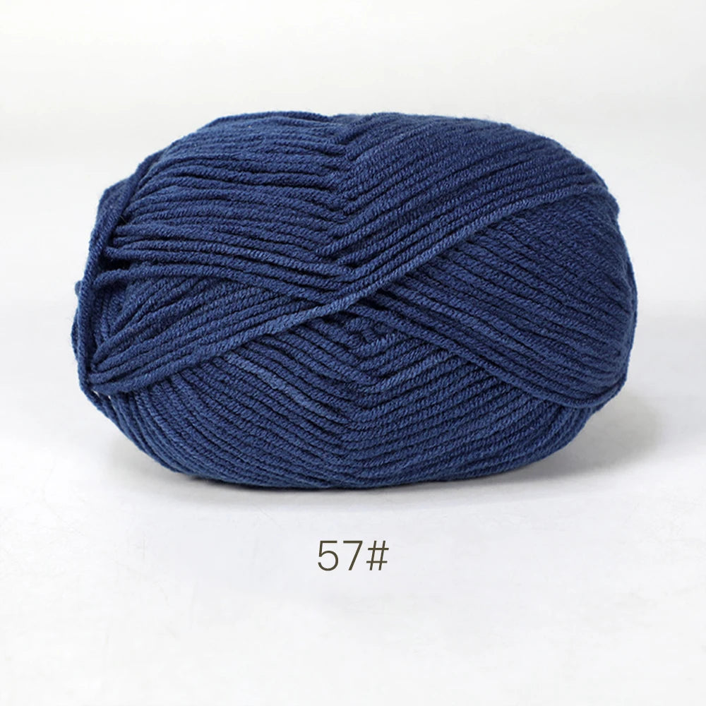 A1-1 50g Set Soft Milk Cotton Yarn for Knitting and Crochet