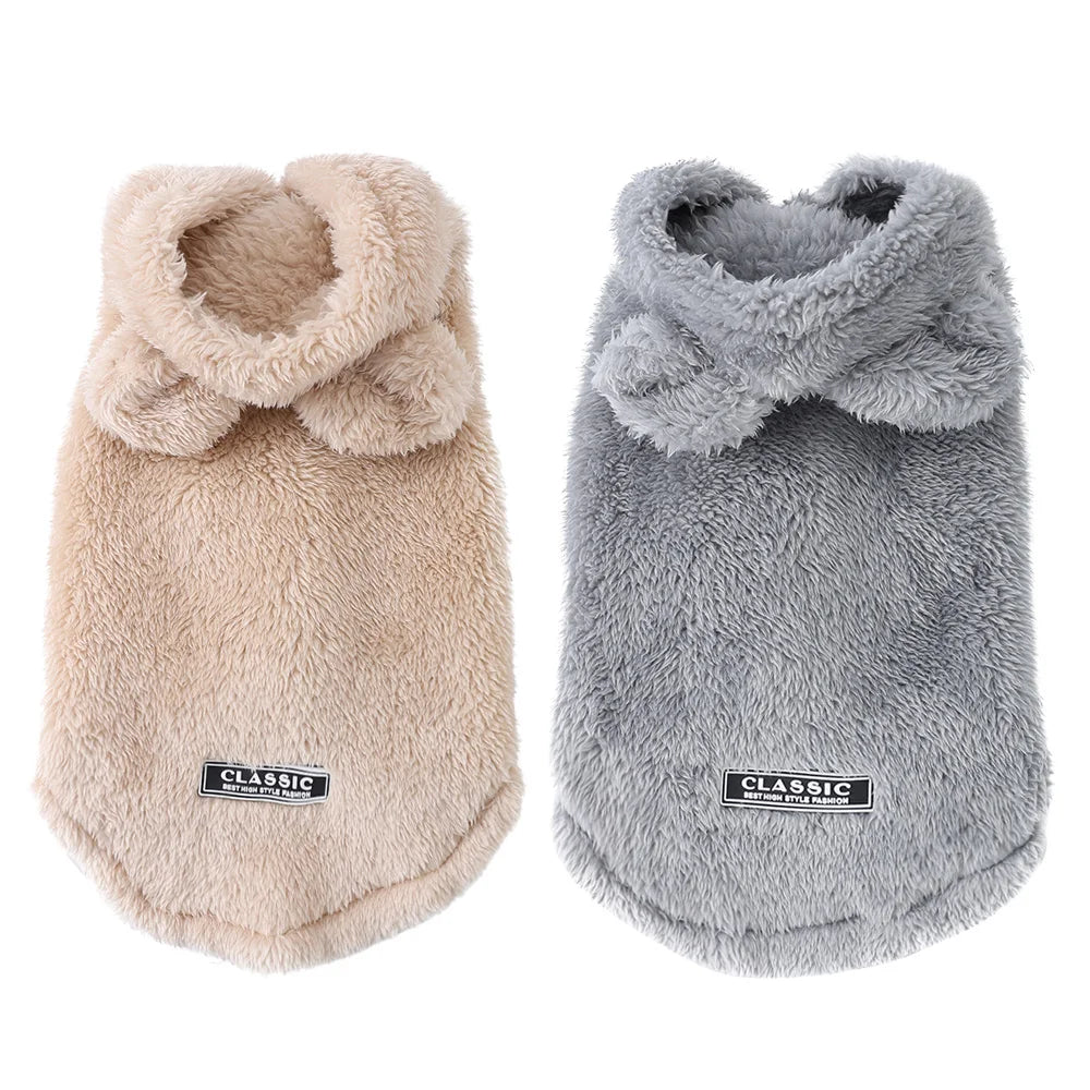 Soft Cat Clothes Pet Cat Vest Coat For Small Medium Cats Dogs Winter Cute Hooded Kitten Clothing Warm Sphynx Costume Pug Outfits