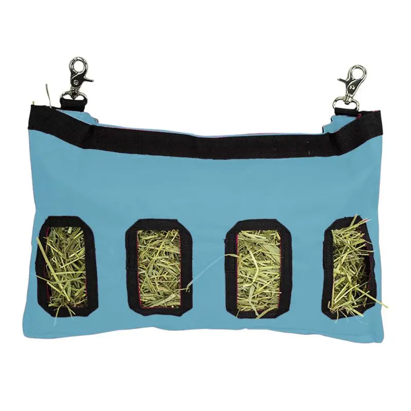 Hay Bag Hanging Pouch Feeder Holder Feeding Dispenser Container for Rabbit Guinea Pig Small Pet Animals Oxford cloth