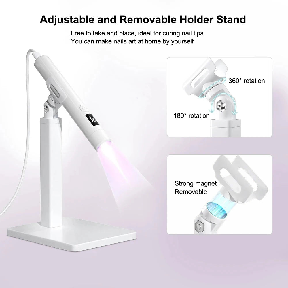 Professional Ultraviolet Mini Nail Drying Lamp With Stand