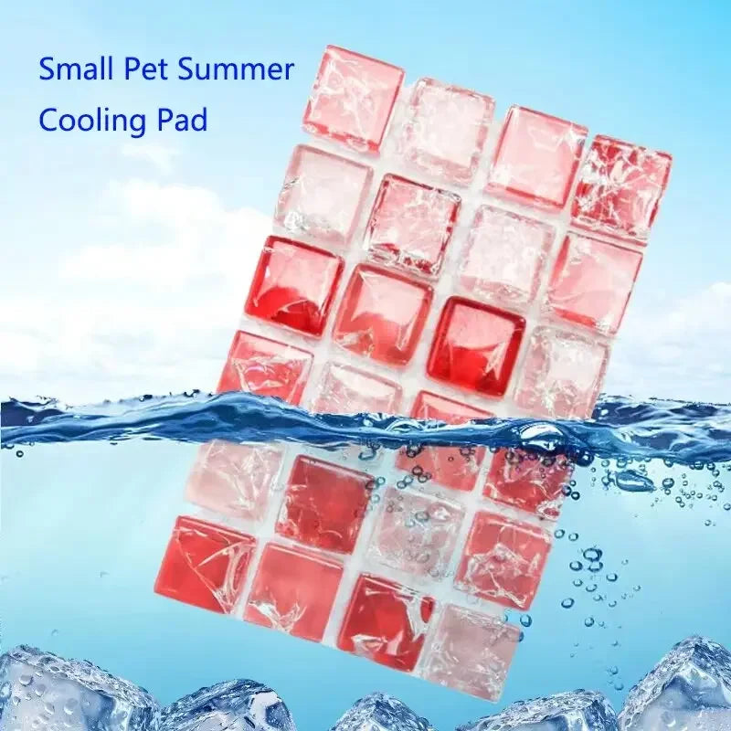 Small Pets Hamster Summer Cooling Pad Natural Crystal Ore Cool Mat Resin Cooler Beds for Chinchilla Guinea Pig Hamster Accessory