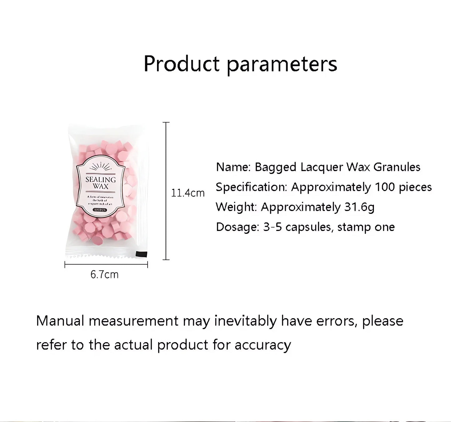 100Pcs Color Sealing Multicolor Wax Seal Beads for DIY Wedding Invitations and Gift Wrapping