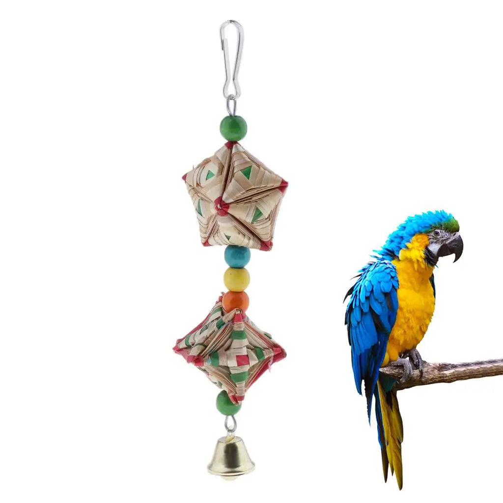 Bird Chew Toy Parrot Macaw African Greys Budgies Parakeet Cockatoo Cockatiels Cage Toy Color