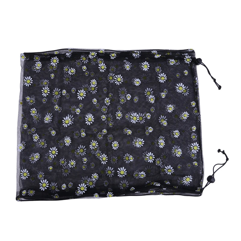 Universal Bird Cage Cover 360 Degrees Covering Bird Cage Mesh Net Elastic Birdcage Cover Soft Bird Seed Guard Skirt For Home