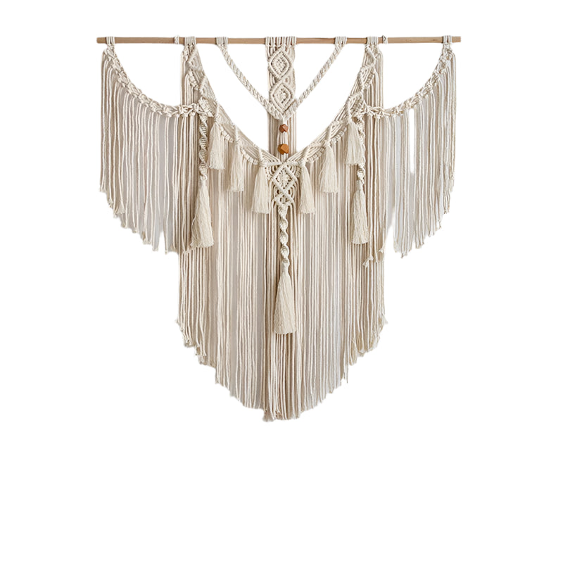Big Macrame Wall Hanging Tapestry With Tassels For Boho Decor