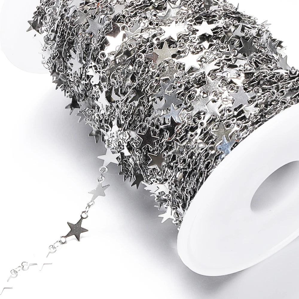 1Meter Gold Stainless Steel Chain Multi Styles for DIY Jewelry