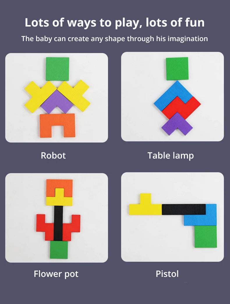 3 Styles Wooden Jigsaw Puzzle Kids XO Game Educational Toy