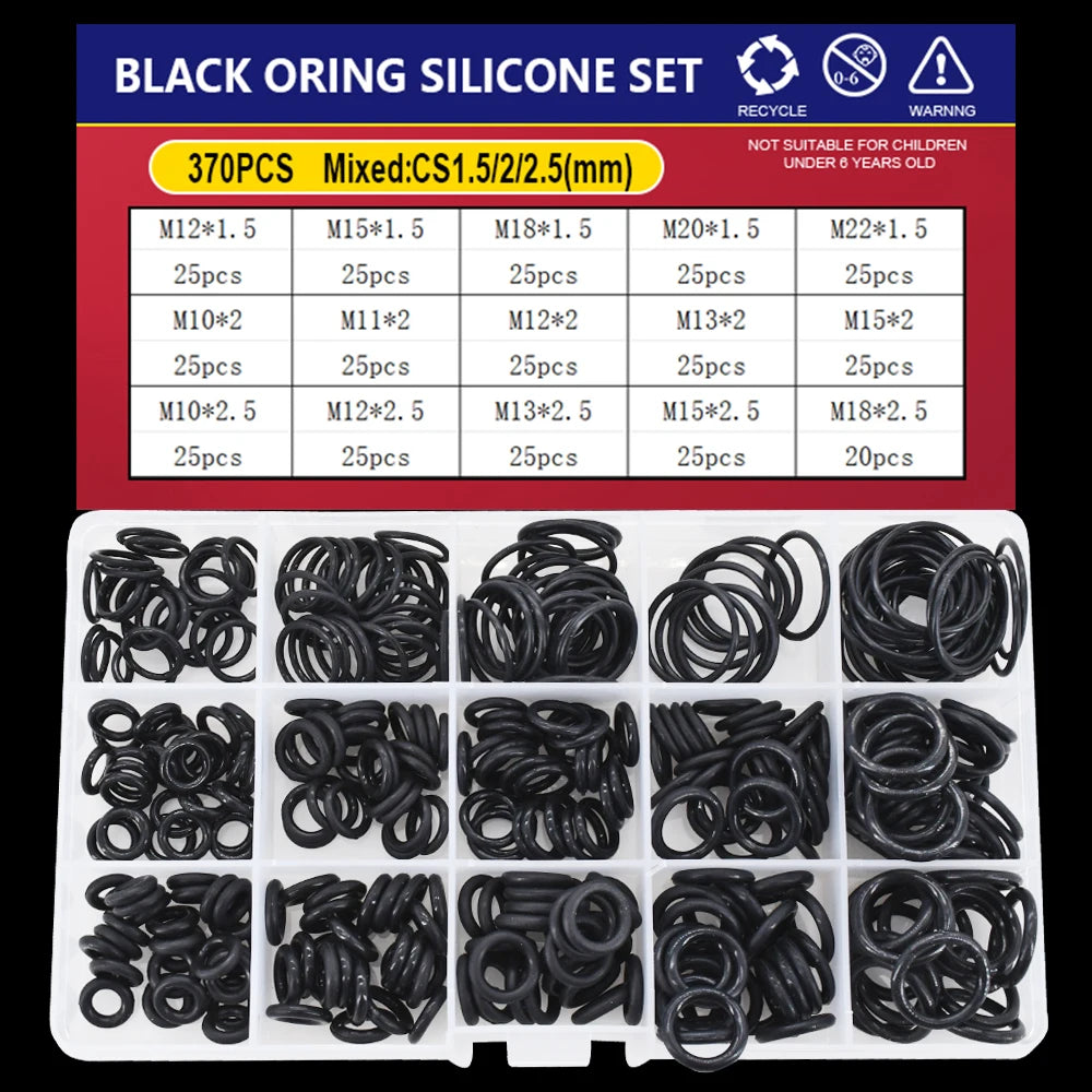 CS1-4 NBR Black O Ring Silicone Rubber Gaskets High Temperature Corrosion Resistant Oil Seal O-Rings for Plumbing and Automotive Applications
