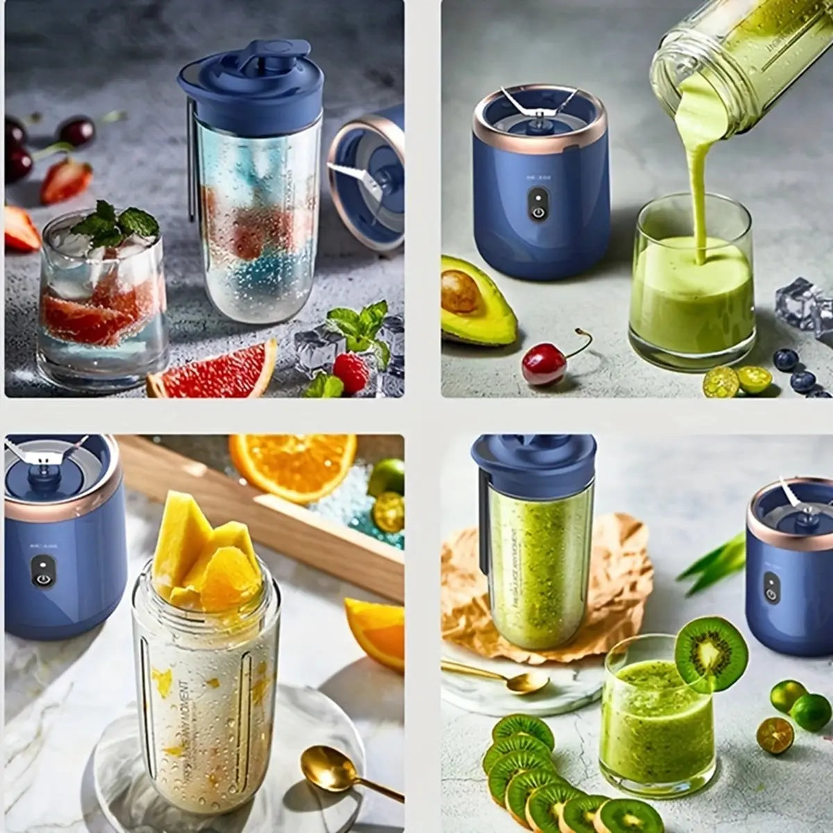 Portable Juicer Blender 400ml USB Charging Smoothie Maker