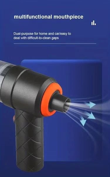 Portable High-Power Car Vacuum Cleaner with Suction and Blowing Function