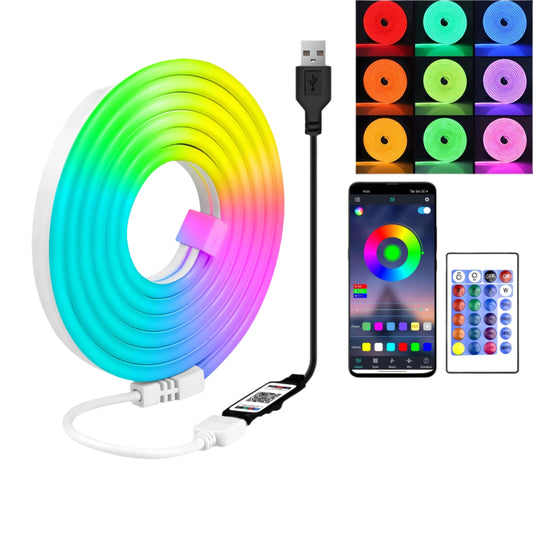 Neon LED Strip Light 5V RGB Waterproof Bluetooth Music Sync