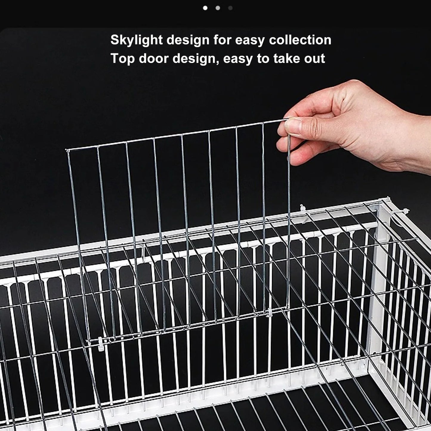 Bird Trap Cage Single Way Entry Sturdy Rust Resistant Portable Escape Proof Animal Trap Cage for Farm Garden Warehouses Garage