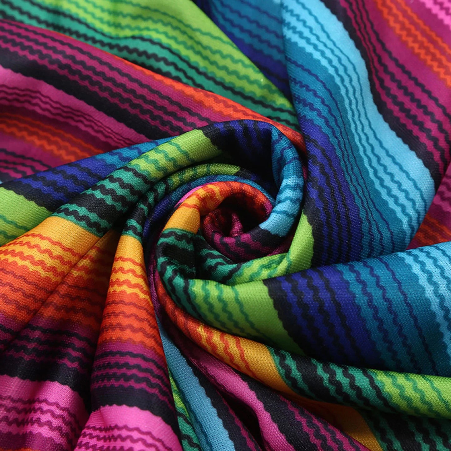 Mexican Party Costume for Kids and Adults with Colorful Cloak Wide Brimmed Sombrero