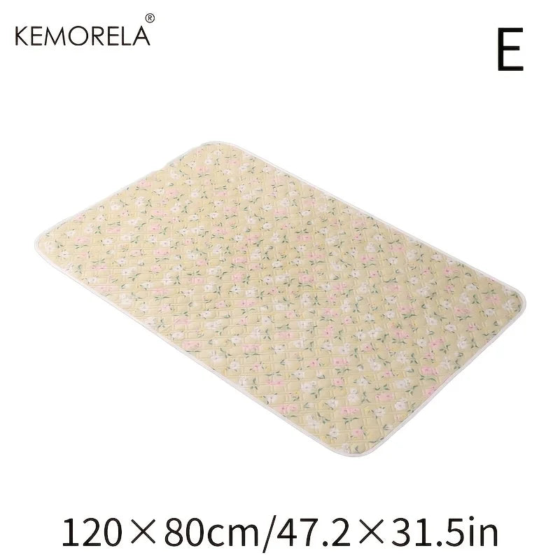 KEMORELA 1PC Washable Guinea Pig & Hamster Cage Mat - Super Absorbent Non-Slip Pet Bedding 31"x47" for Rabbits & Small Animals