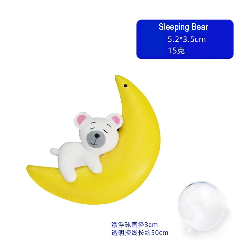 Cartoon Fish Tanks Decor Mini Diver Simulated Floating Mermaid Aquarium Fish Tank Decoration Kiki Pendant Aquarium Accessories