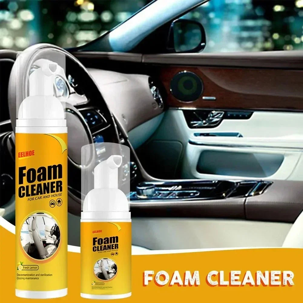 Multi-Purpose Foam Cleaner for Automotive and Home Use Powerful Stain Remover Foam Spray for Car Interior and Surface Cleaning