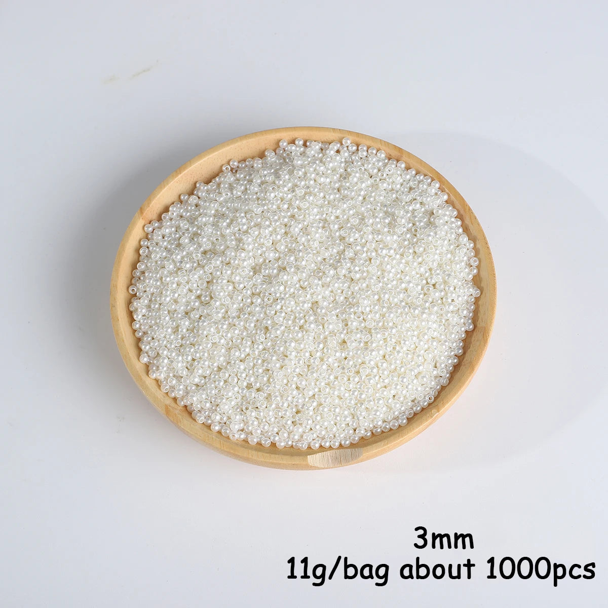 3-20mm 10-1000pcs Straight Hole ABS Imitation Pearl Beige White Bracelet Beads for DIY Jewelry Making