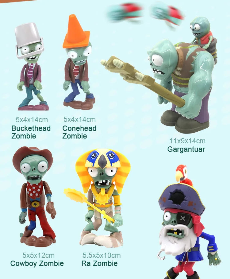 Plants vs Zombies 2 Full Set Toys Pea Shooter and Friends Role Play Action Figures for Kids