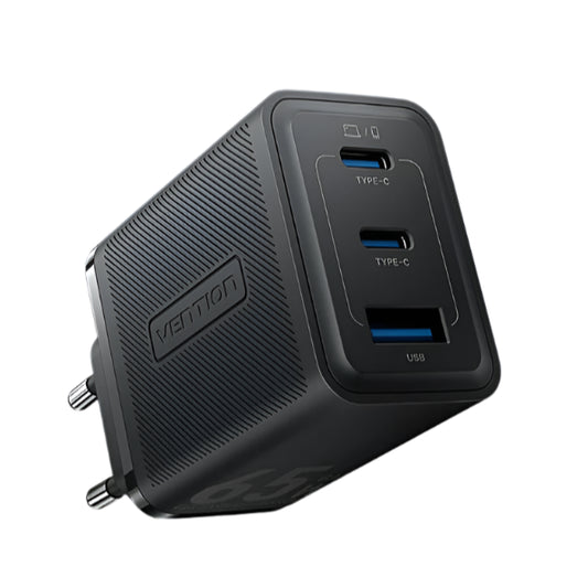 Vention 65W GaN Charger Type C Fast Charging for iPhone 15 14 13 12 Pro Max and Laptops with Quick Charge 4.0 and 3.0