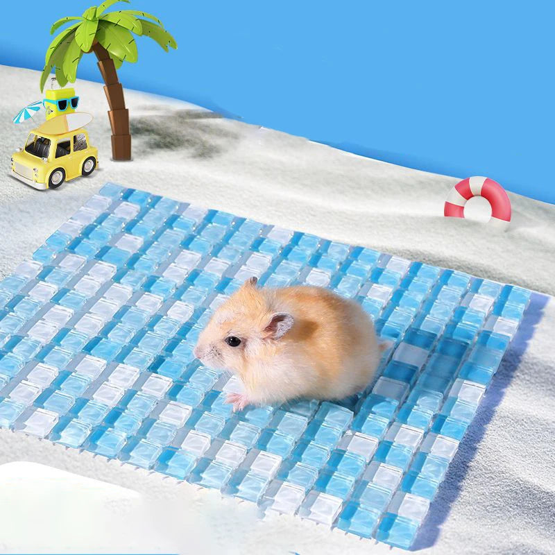 Summer hamster cooling and heat dissipation gold wire heat dissipation ice mat crystal rabbit ice house mat pet cool mat