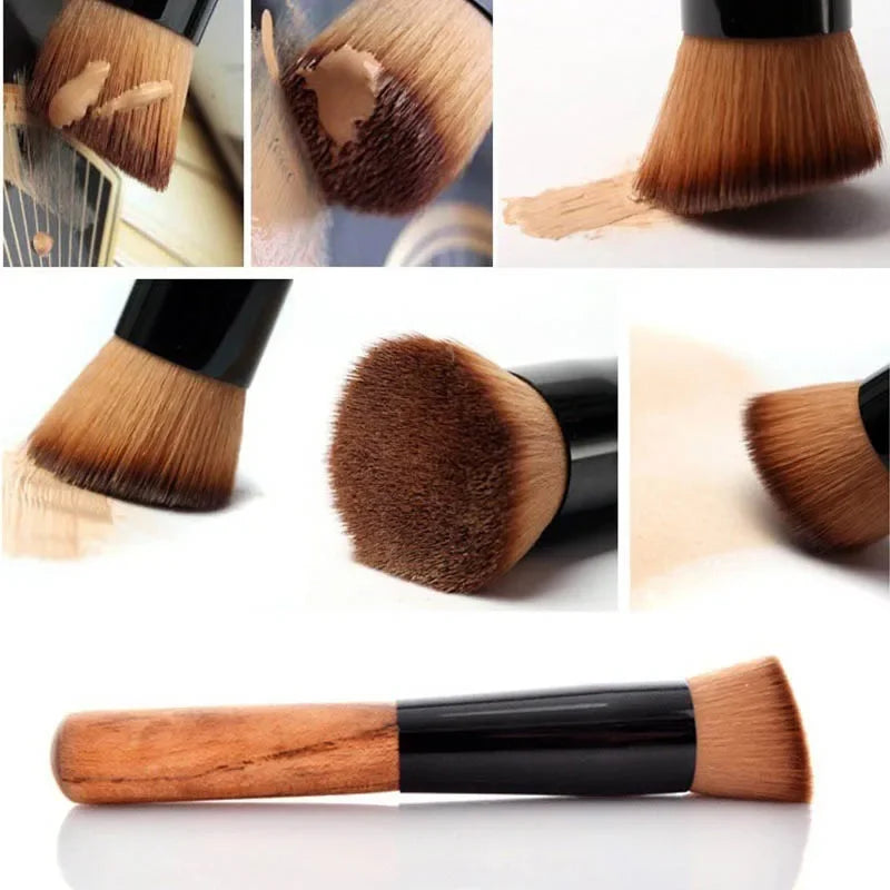 1Pc Foundation Makeup Brush Professional Cosmetic Beauty Make Up Tools Kabuki Powder Blush Foundation Flat Top Brush