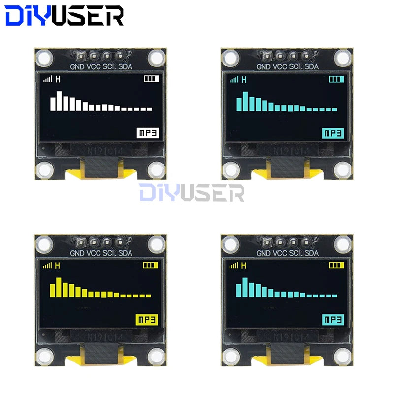 DIYUSER 0.96 Inch OLED SSD1306 128X64 IIC Display Module For Arduino