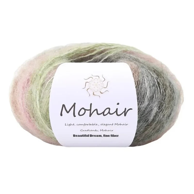 Gradient Mohair Soft Cotton Yarn for Baby Sweater Hat Scarf
