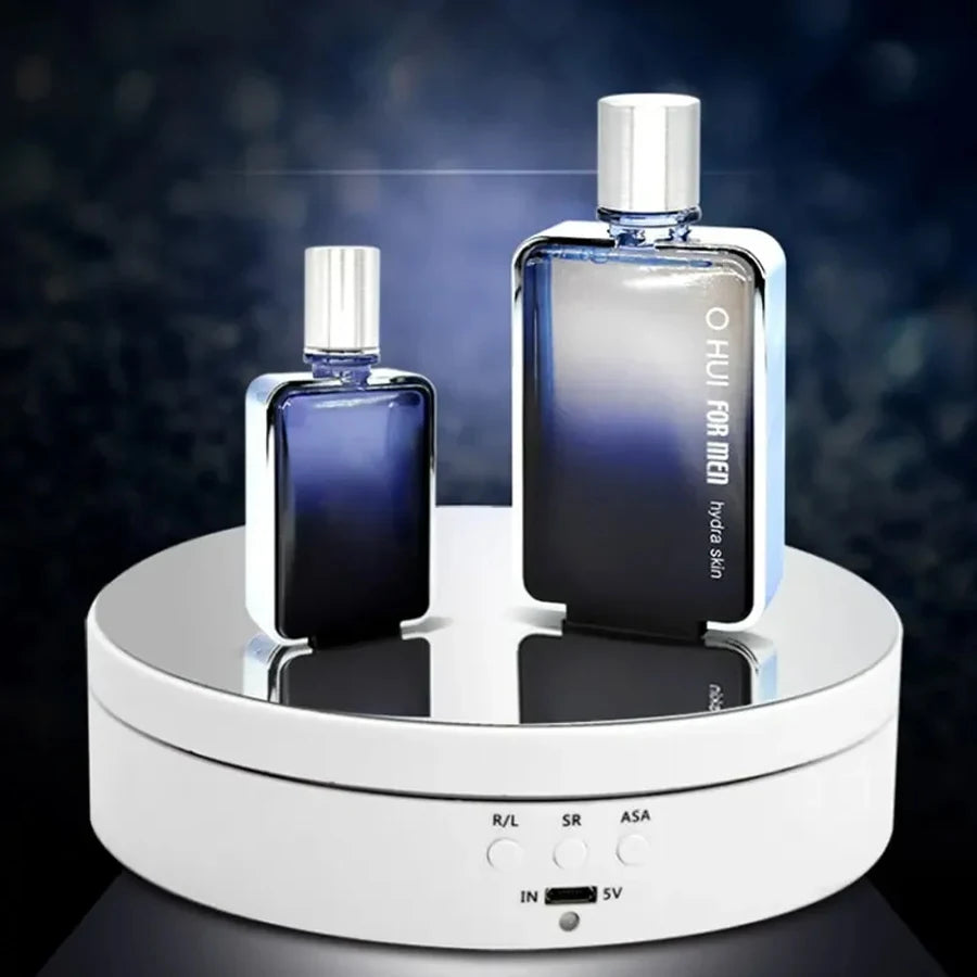 Electric Display Platform with Three Speeds Adjustable Angles Smart Charging and Swiveling Feature