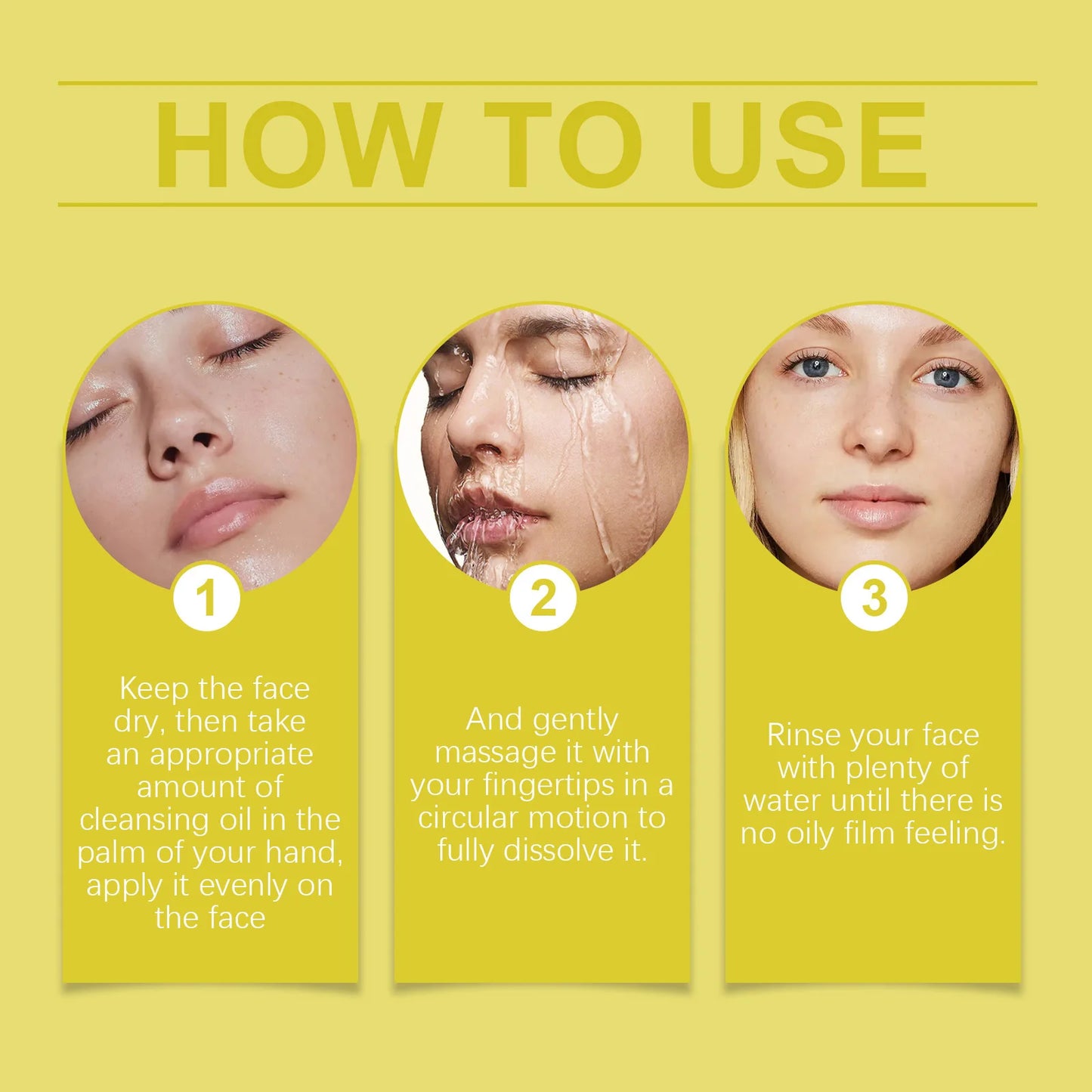 Hoygi Gentle Makeup Remover Oil for Sensitive Skin Refreshing Facial Cleanser with Natural Ingredients