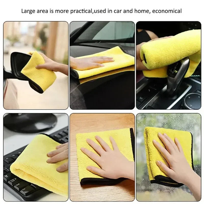 Wholesale Double Sided Microfiber Cloths for Cars Super Absorbent Cleaning and Drying Towels Auto Detailing Rags