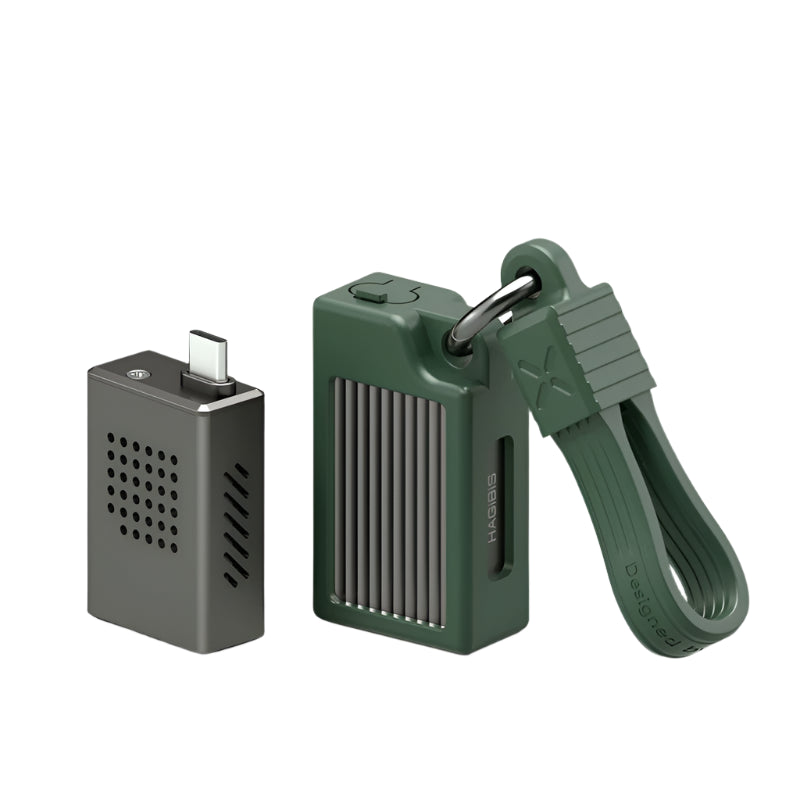 Hagibis 2230 M2 NVMe SSD Enclosure with Cooling Fan USB 3.2 Gen 2 High Speed Storage Case for Laptop iPhone 16 Pro 15 iPad