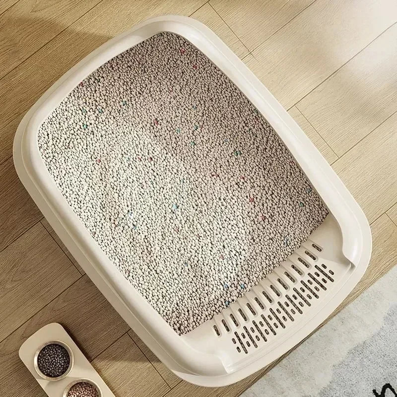 Cat Litter Box Small Size Pet Sandbox Anti-Splash Toilet