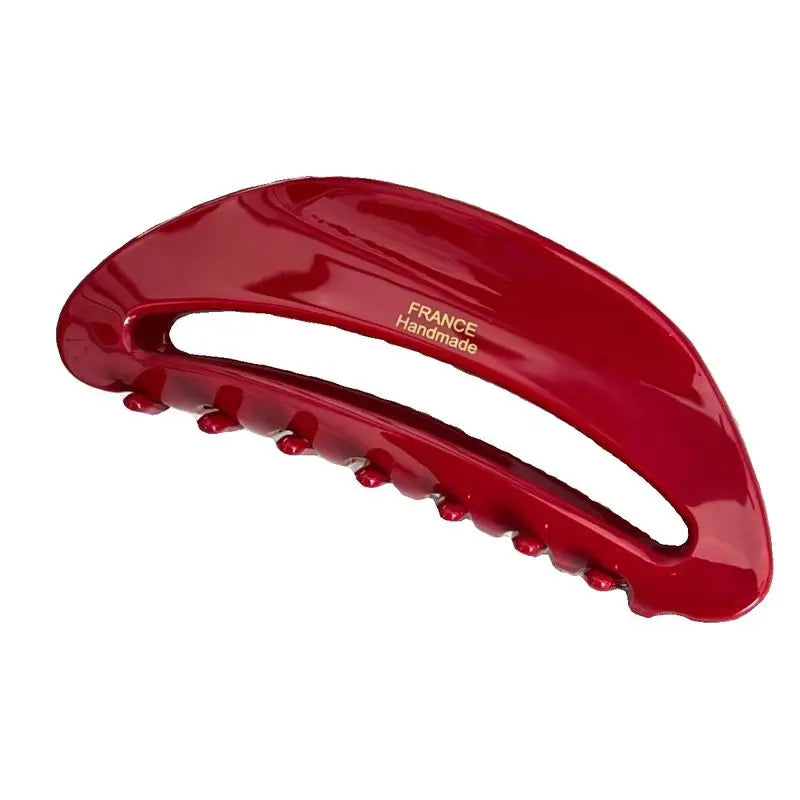 1pc New high-end New Year red vinegar clip geometric temperament, back of the head hair clip hair accessories