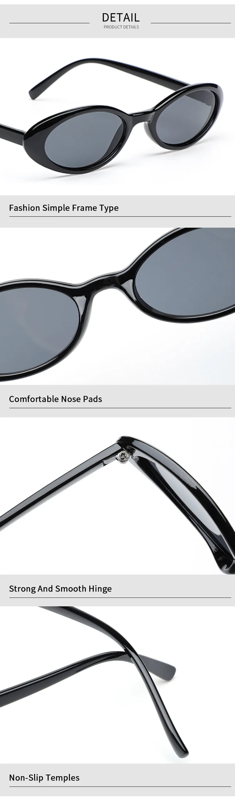 2024 New Sexy Women's Sunglasses Oval Leopard Brown Retro