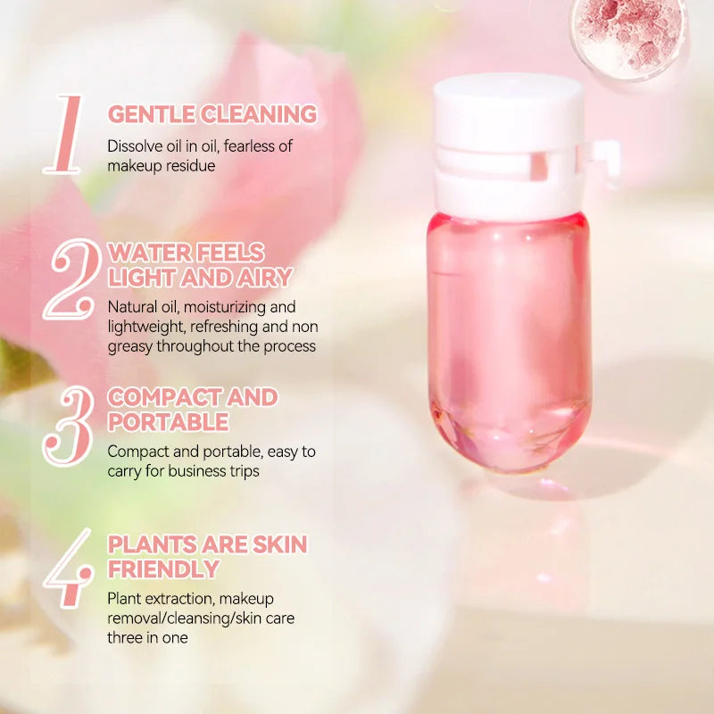 ZVEV Micelle Water Makeup Remover Capsules - 40 Plant Essence Purifying Capsules for Eyes Lips and Face Perfect for Travel