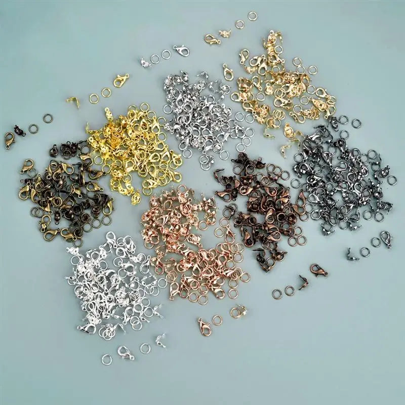 100Pcs Alloy Lobster Clasp Set for DIY Jewelry Making Supplies