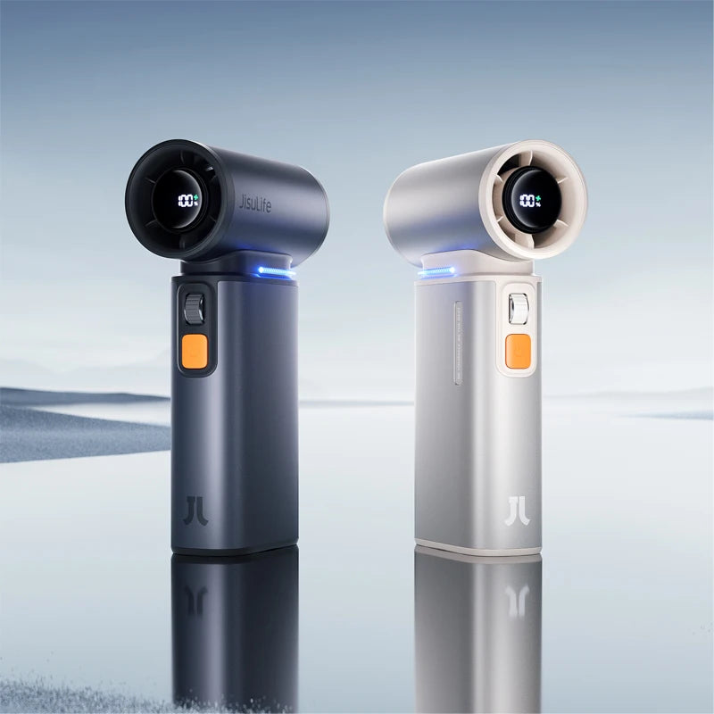Turbo Handheld Fan – 100-Speed, 9000mAh Battery, LED Display for Outdoor Cooling