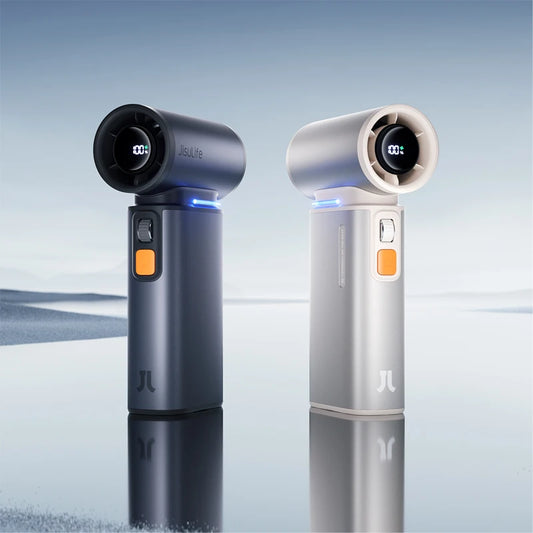 Turbo Handheld Fan – 100-Speed, 9000mAh Battery, LED Display for Outdoor Cooling